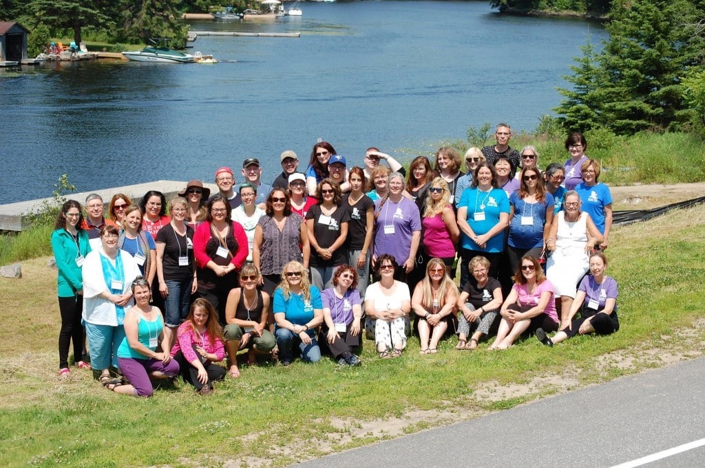 40 Writers at the 2015 Muskoka Novel Marathon - Photo Credit: Adam Brown