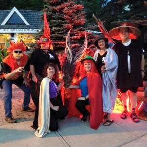 2015 Muskoka Novel Marathoners at Nuit Blanche in Huntsville - Photo credit: BL Storrie